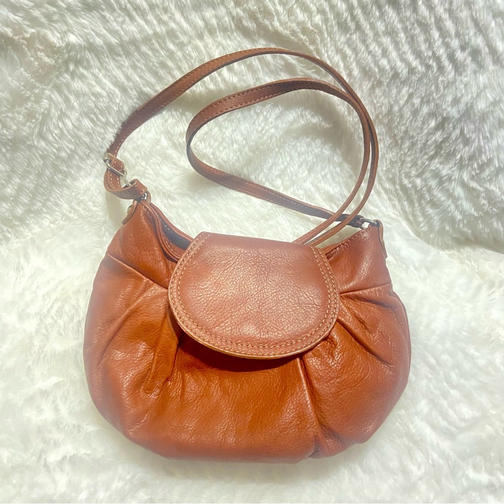 Elegant Genuine Leather Crossbody Bag - Picture 1 of 13